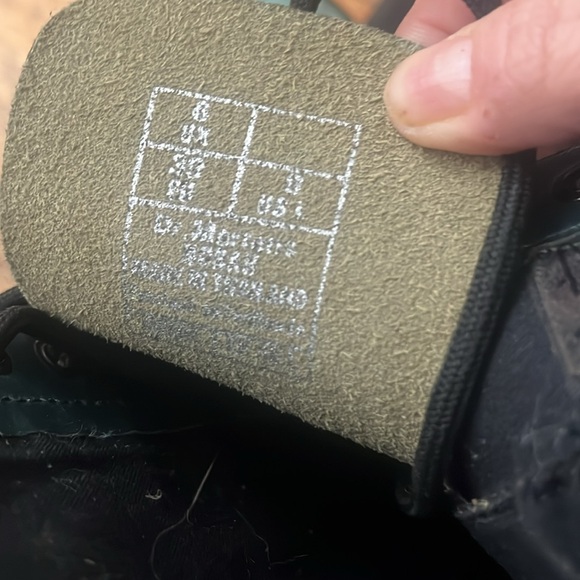 Dr martens Norah 1b99 14 eye 1914 teal green mid calf boots UK 6 US 8 - Picture 8 of 8